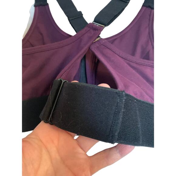 Rise by Lularoe NWT Medium Women's Wicking Sports Bra Wine/Purple Color - Picture 3 of 9